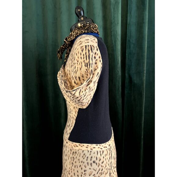 Rachel Roy I Designer Animal Print Knit Dress I Sweater Dress - Picture 6 of 8